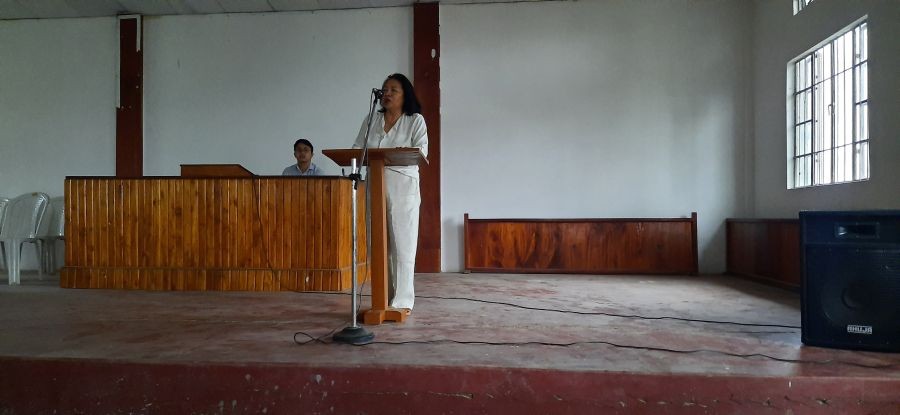 Thangi Mannen, IAS (Retd) interacting with the gathering during the discussion hour.